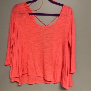 AEO Lace Up Back Long Sleeve